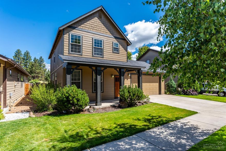 A welcoming front porch invites you into this charming craftsman style home built by award-winning Woodhill Homes. The efficient floor plan was thoughtfully designed and lives large. The main level features an open great room with gas fireplace, island kitchen with raised bar, den/office and powder bath. Upstairs you will find the master suite with vaulted ceiling, two comfortable guest bedrooms, guest bath and laundry area. Great outdoor living with a patio off the great room leading to a spacious composite deck and nice grass lawn. This wonderfully maintained property is close to shopping, dining, schools, and recreation. Only one-quarter mile to the new Larkspur Community Center with fitness center, pool, park and trails!