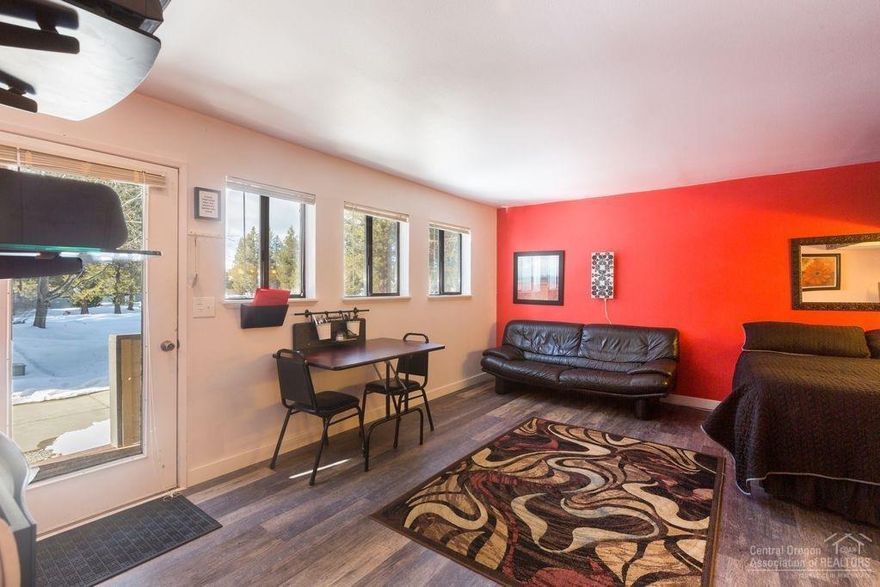 Convenient lower level full furnished condo, with all amenities of Sunriver. HOA covers water, sewer, garbage, snow removal, exterior ground and pool maintenance. This has been a money making nightly rental. New vinyl plank flooring is 1 yr. old