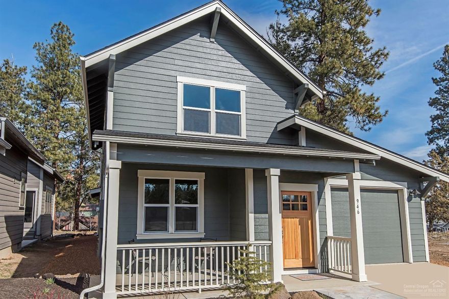 Premiere home builder - Woodhill Homes - is building out the remaining lots in the charming neighborhood of Saddlestone in the quaint
town of Sisters in beautiful Central Oregon. Saddlestone is a quiet neighborhood surrounded by open space, walking paths, a park and
old growth trees. Close to downtown Sisters. This 3 bedroom 2 1/2 bathroom house is 2,173 sq.ft. of high quality construction with
stainless steel appliances and beautiful finishes. A unique opportunity to own a beautiful home in a wonderful location. Just what you've
been looking for!  This is a new build - available for move in at the end of January  or beginning of February 2022.