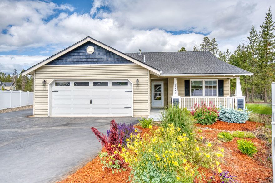 This charming home sits in one of the area's most sought-after neighborhoods on a quiet cul-de-sac with a generous 0.25-acre lot. The yard is fully landscaped and newly fenced with durable vinyl, creating a private outdoor retreat. Recent updates include a brand-new roof, while added features such as full RV hookups, a spacious 14' x 25' covered patio, two storage sheds, and sprinklers in both front and back make this home as functional as it is beautiful. Inside, you'll enjoy a cozy gas fireplace and a split-unit air conditioner in the great room for year-round comfort.

Conveniently located near Finley Butte Park, playgrounds, pickleball courts, shopping, and quick access to Highway 97, this home is perfect for both everyday living and adventure. With skiing, fishing, hiking, and biking all close by—not to mention 300 days of Central Oregon sunshine—you'll have endless opportunities to enjoy the outdoors.