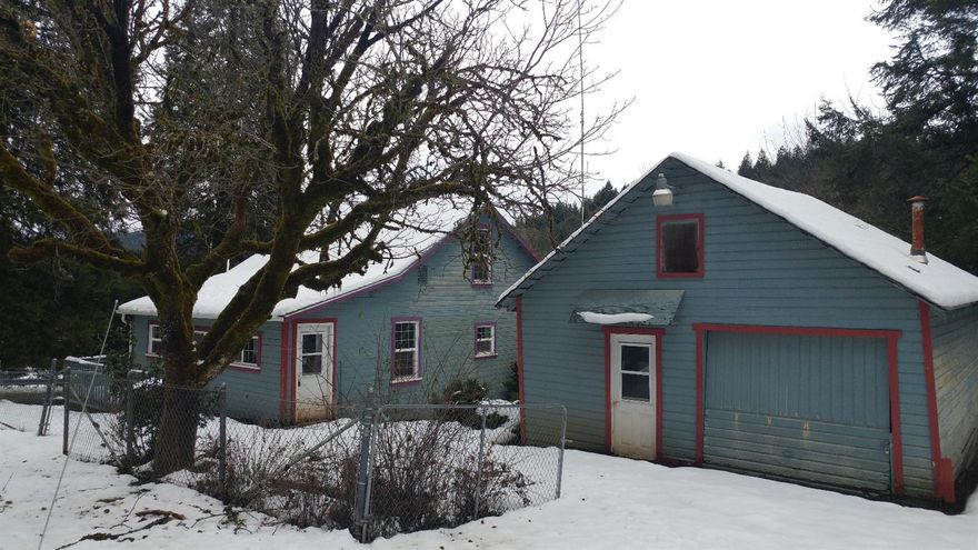 Excellent opportunity to get into a solid home at a great price. This home is located just minutes from downtown Glendale and about 30 minutes drive to Grants Pass. The home is situated on a very nice corner lot with tall mature trees, beautiful yard and detached 1 car garage and shop. Some improvements have been made. Roof appears to be newer and in good condition as well as newer vinyl windows. Buyer to perform own due diligence into condition of property.