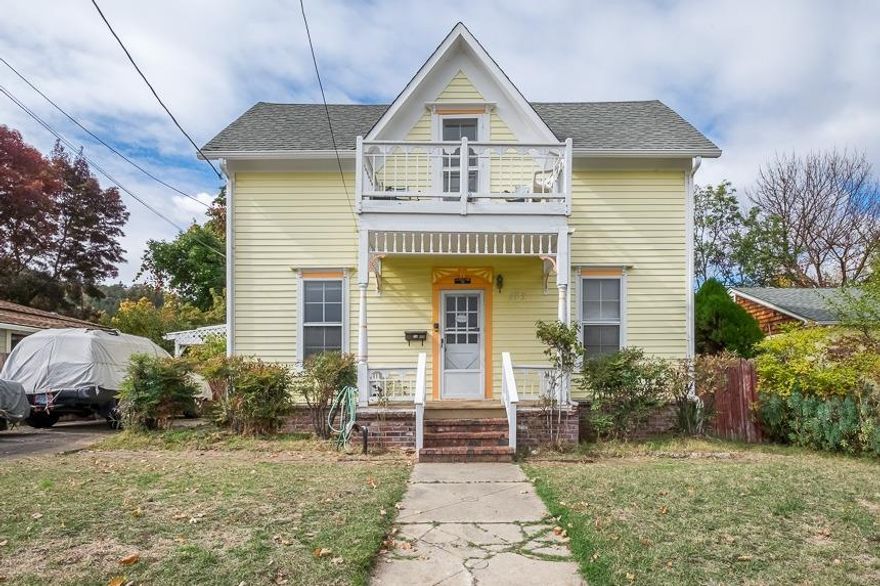 Potential to be converted to a Bed and Breakfast! Within walking distance to the heart of downtown Ashland. This 3 bed 2 bath home was built at the turn of the century and has good bones. Interior features include: first floor bedroom and two bathrooms, one with a cedar lined sauna, open floor-plan, utility room with washer and dryer, forced air heat and air conditioning, and a large kitchen with plentiful storage. Upstairs are two bedrooms and a cute second story balcony. Outside, there is a carport and over sized garage with a workshop. The cute backyard offers privacy and a great area to entertain. Buyer to perform due diligence regarding all aspects of the property including proposed uses.