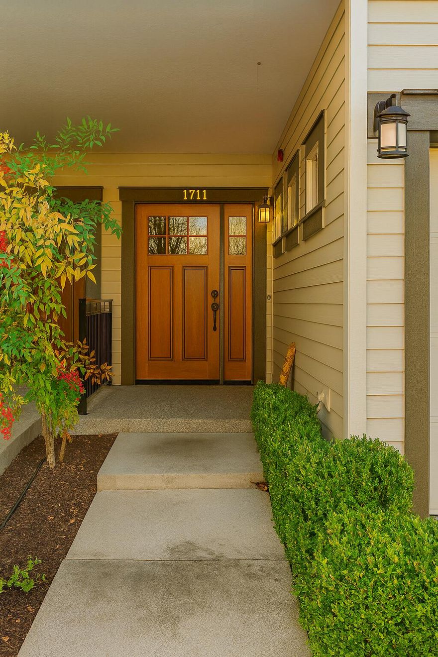 Experience exceptional living in Sequoia Village recipient of the Grants Pass City Council's 2008 Developer Award for thoughtful design and quality construction. This 2-bedroom, 2-bath townhome showcases top-tier features throughout, including hardwood floors, granite countertops, stainless steel appliances, and 9-foot ceilings on both levels. Tile floors in the kitchen and baths, plus included washer, dryer, and window coverings, make this home move-in ready. The fully landscaped grounds and meandering walkways lead to the elegant 1,400 sq. ft. clubhouse, complete with a pool, sun patio, and hot tub ideal for relaxation or social gatherings. With a nearby city park, grade school, and low-density layout that allows extra guest parking, this location offers the perfect balance of comfort and convenience. Discover why Sequoia Village remains one of Grants Pass's most desirable communities.