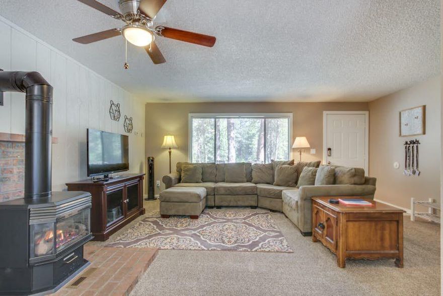 Location Location!  Welcome to the Central Oregon lifestyle with this cheerful affordable Sunriver home.   The owners have worked hard to include features you come to enjoy when visiting Sunriver.  

See Attached  former plans to add a garage. 

Close to  the SHARC compound that offers summer concerts, basketball, frisbee golf discs, junior-size climbing wall, snow sliding hill, indoor and outdoor pools with slides, todler area, restaurant and more.  See list of home updates made since 2018.  This active vacation rental has 76 future reserved nights since March 23, 2021.  Our Sunriver market continues to generate lots of interest.  Call your Realtor today to make an appointment.