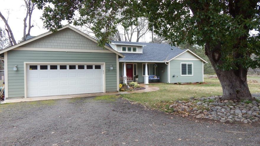 Located in an exclusive private neighborhood of 7-homes on larger lots close to the Rogue River where wildlife abounds. This lovely home built in 2013 boasts 2,592 sq. ft. of living pleasure. Large master suite with stunning bath, 2-large secondary bedrooms plus an office. The kitchen is open to the great room with nice sized island, vaulted ceiling and formal dining to the side. Wall to wall windows for viewing the great outdoors from most all of the house. Out back a stamped concrete patio awaits you and your guest for those fun summer evening events. The backyard is fenced with lawn and nice sized tool shed. Attached 2-car garage with circular drive. This neighborhood is friendly, secluded and just a great place to live.