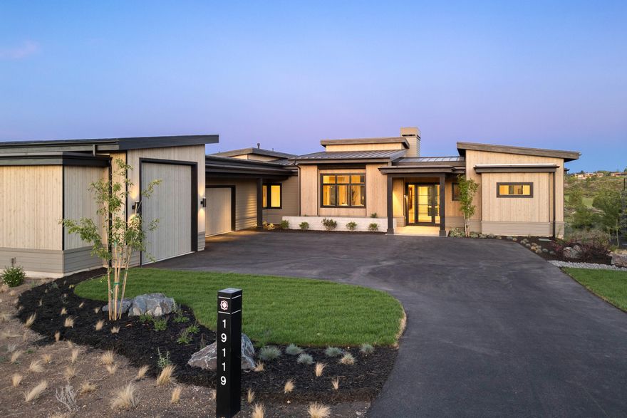 Arrowood's penultimate new construction offering in Tartan Druim is finished and available! Situated on a .61-acre premier Tetherow homesite toward the end of the gated cul-de-sac, this prestigious 4,947 sf home is stunning. Featuring a dream kitchen and vaulted great room designed to entertain, 4 luxurious bedroom suites, office, and bonus room with wet-bar. The kitchen is outfitted with a 48'' gas range, 2 dishwashers, huge kitchen island, ample cabinetry, and 78'' paneled refrigerator, freezer & wine fridge. Enjoy extraordinary views from the covered deck & prepare meals on the built in Blackstone Grill. Primary suite amenities include a private deck, open bath w/separate vanities, soaking tub, second laundry room & massive closet. Outside the lower-level bonus enjoy a covered patio, built in gas firepit & views. Incredible location close to schools, shopping, and outdoor recreation & direct access to Phil's Trail. Tetherow amenities include pools, fitness, social activities & more!