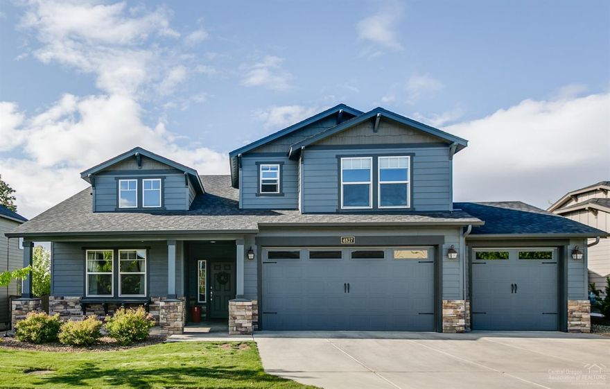 Situated on the NW side of the Butte in Summit Crest, conveniently located & Cascade Mtn View! Offering 2 Master Suites, 1 up, 1 down plus 2 guest rooms or den/library. Great Room floor plan w/stately entry w/arched details. Central Gas fireplace w/slate surround, space for lg furniture & family gatherings. Open kitchen boasts Quartz slab countertops, eating bar, SS appliances, gas range & a coffee bar. Dining area extends to the covered Trex deck for year round entertaining. Huge walk in pantry & separate laundry. Main level Master Suite features dbl sinks, walk in shower & a soaking tub. Upstairs Master is spacious w/walk in closet & full bath. Upgrades inside and out, fully landscaped, fenced & family/pet friendly. New hot tub w/wrap around deck, fire pit area & a hobby shed! Gas forced air, A/C, Triple garage & room for your toys. Don't Miss!