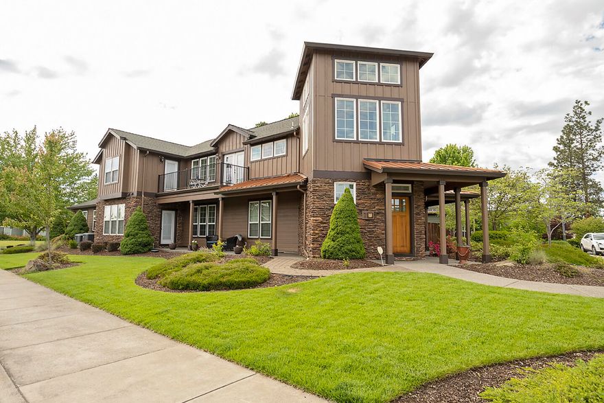 Seller is very motivated! Wonderful home in the Echoes of the Ponderosa!  This spacious home has all the bells and whistles!  A high vaulted ceiling with exposed beams greets you in the entryway.  The family room has a wood-accented gas fireplace as the centerpiece.  The large dining room is adjacent to the kitchen.  The kitchen has granite counters, stainless steel, and a portable butcher block island.  The primary bedroom suite is on the main level with a tiled shower, walk-in closet, and jetted soaking tub. The upstairs has a huge bonus room with the furniture included. and a private balcony. There are 2 additional bedrooms that share a bathroom. There is a giant RV barn with a spacious 2-car garage. & another 1/2 bath. The backyard has turf grass, a brick patio, quaint street lamps, and a hot tub!