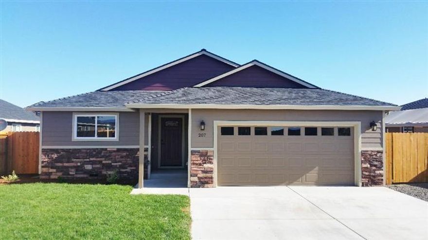 Just completed! Beautiful Brand New Completely Custom Built Home with Tons of Upgrades & Extras Built with Pride by Snyder Creek Construction. This is the last home available in this incredibly located subdivision that sits directly next to the new Don Jones Memorial Water Park! Wonderful open floor plan with huge vaulted ceilings. Granite countertops in kitchen & both baths. Stainless steel appliances, custom cabinets, pantry, upgraded laminate floors in entry, kitchen, & dining areas. Custom tile flooring in laundry room & baths, large master suite with walk-in closet & 2 sinks, inside laundry & much more. Beautifully landscaped front and back yards with timed sprinklers, 2 car finished garage, Rocked RV Parking, rock facade on front of home. Covered back patio, upgraded electrical throughout including high speed communications, stained fenced back yard with RV gate for privacy. Bring your clients, they will love this home.