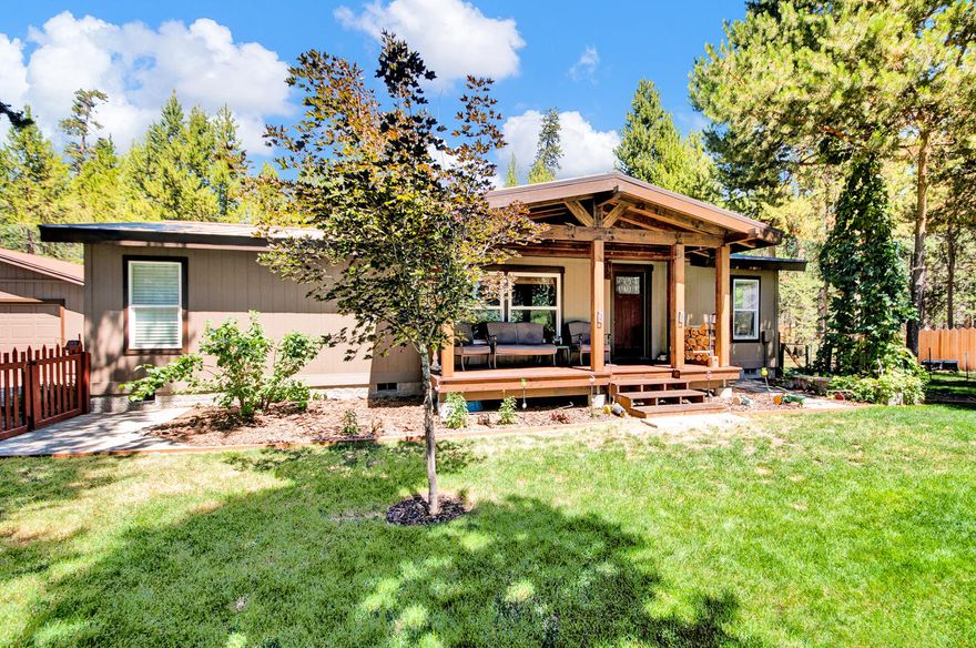 Looking for a cozy cabin in the woods, close to all of the outdoor amenities Central Oregon has to offer? This home fits the bill! A stones throw to the Deschutes River, hiking and biking trails. 30 minutes to Mt. Bachelor and under 45 minutes to multiple Cascade lakes where you can enjoy fishing, boating and paddling. Need some quiet time at home? The beautifully landscaped yard offers peace and serenity with abundant wildlife. The home has been updated and is just the right size for your weekend getaway home or your full time residence. Contact your Realtor for a showing today!