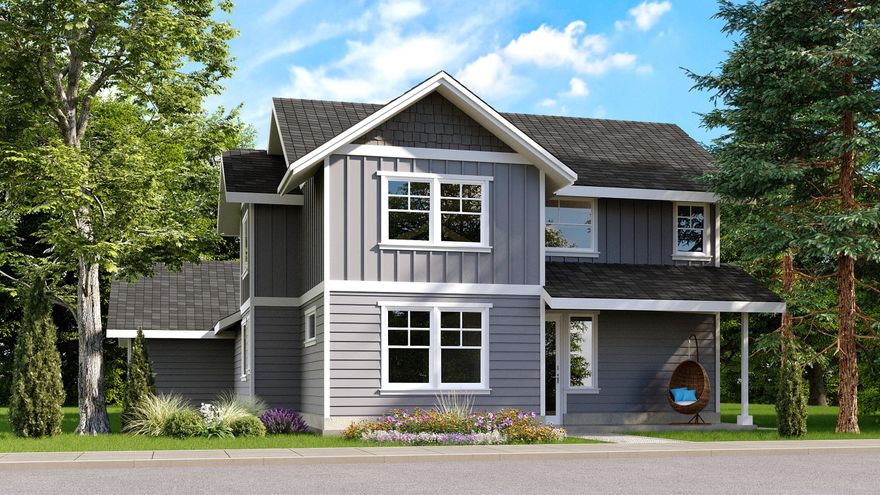 Discover your dream home with Cascade Precision Homes' brand-new Canyon Plan. This expertly designed floor plan offers the perfect blend of comfort, convenience, and style that modern families crave. Imagine waking up in your luxurious primary suite on the main floor, enjoying the privacy and accessibility you deserve. Upstairs, three additional bedrooms provide ample space for family members or guests, ensuring everyone has their own personal retreat. The Canyon Plan's open-concept main floor is an entertainer's delight, seamlessly connecting living spaces for effortless flow and interaction. At the heart of this home, the strategically positioned kitchen maximizes living potential, allowing you to prepare meals while staying connected with family and friends. The kitchen features solid surface countertops and stainless steel appliances. Exquisite custom millwork and premium materials and fixtures throughout. The large homesite offers separation and privacy. RV parking available.