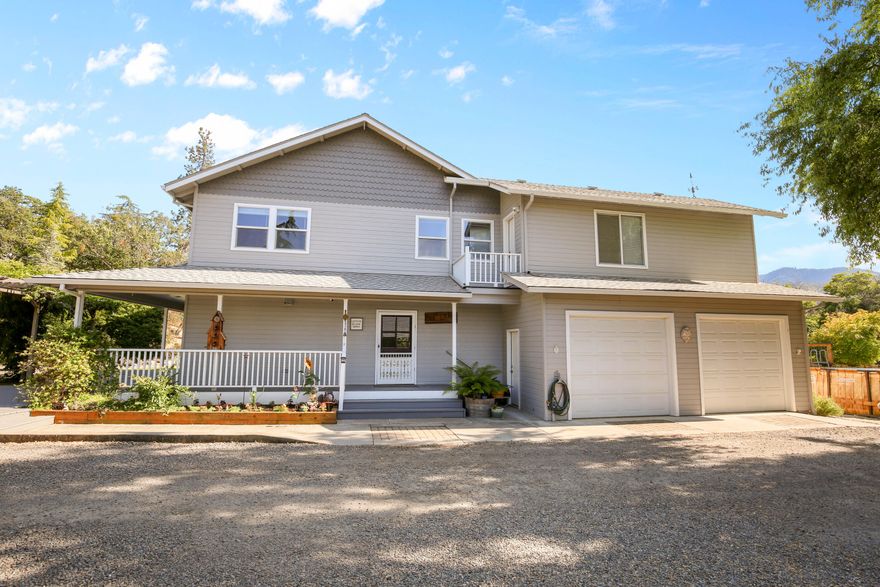 Located in the scenic hills of Talent, OR, this 3-bedroom, with office, 4-bath home sits on a spacious 4.59-acre lot. The 2,721 sq ft interior boasts a farm house concept design with plenty of natural light, a modern kitchen, and a welcoming living space with a fireplace.  Primary bedroom offers 2 walk in closets, large bathroom with walk in shower, soaking tub and heated tile floors.  Above the garage you will find  a guest suite!! The property includes a 1904 sq ft 3 bay shop, expansive grounds, 2 separate irrigation rights, an artisan well and breathtaking views. Enjoy the quiet countryside with easy access to nearby Medford and Ashland.  Call today for your private showing.