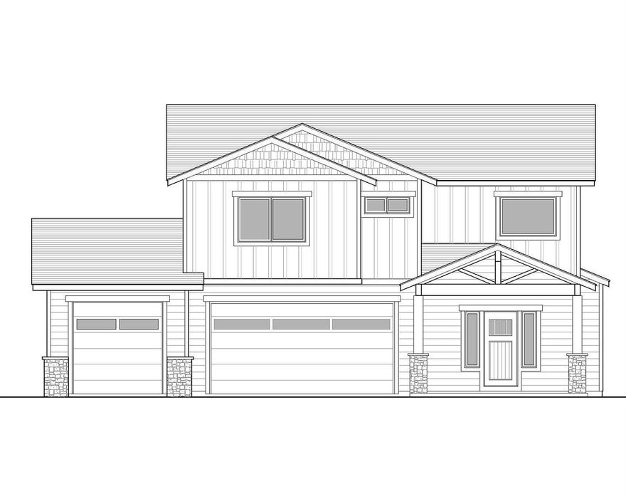New Custom Signature HomeBuilders-Award Designs. Triple garage with shop area. On nearly 1/4ac+ Large bonus & 4 Bdrms + utility upstairs. Solid surface countertops, gas fireplace. stovetop. Pantry & Island. Wood-framed interior windows. Tile shower and tile bath and utility floors. Covered Entry and Back Patio w/Cedar lids. Completely landscaped front and backyards with sprinkler system. Short walk to Rock Ridge Park. Upgraded Energy Features see attached.