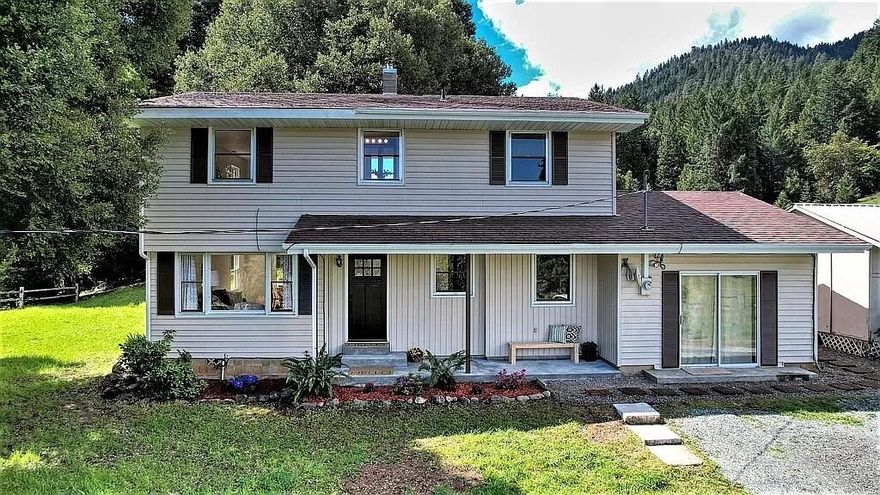 Charming Country Home on 21 acres in the beautiful Applegate Valley.  Perched upon a sunny knoll with expansive views all around.  
Thompson Creek flows through the property 
year-round & includes 22 shares of water 
rights from the 1800's +2 irrigation ponds.  
Situated down a private country lane, the setting is pastoral as you enter the property.  Awesome location just mins to Applegate's extraordinary wineries.   Mature Live Oaks off the deck, pastures above &
below the house add to the ambiance. 
There's a pole barn for your critters & 2 equipment storage carports.  The upper acreage is forested & has hiking paths to enjoy the serenity of the woods.  3 bdrms +
office & 21/2 baths (new vanities & toilets in 
2 of the bathrooms).  The master suite is huge & boasts views in all directions.  Light, bright & sunny best describes this home.  The property is a combination of pasture, woodlands & idyllic views! This home is super clean and ready to move 
into.
3 Seperate Parcels