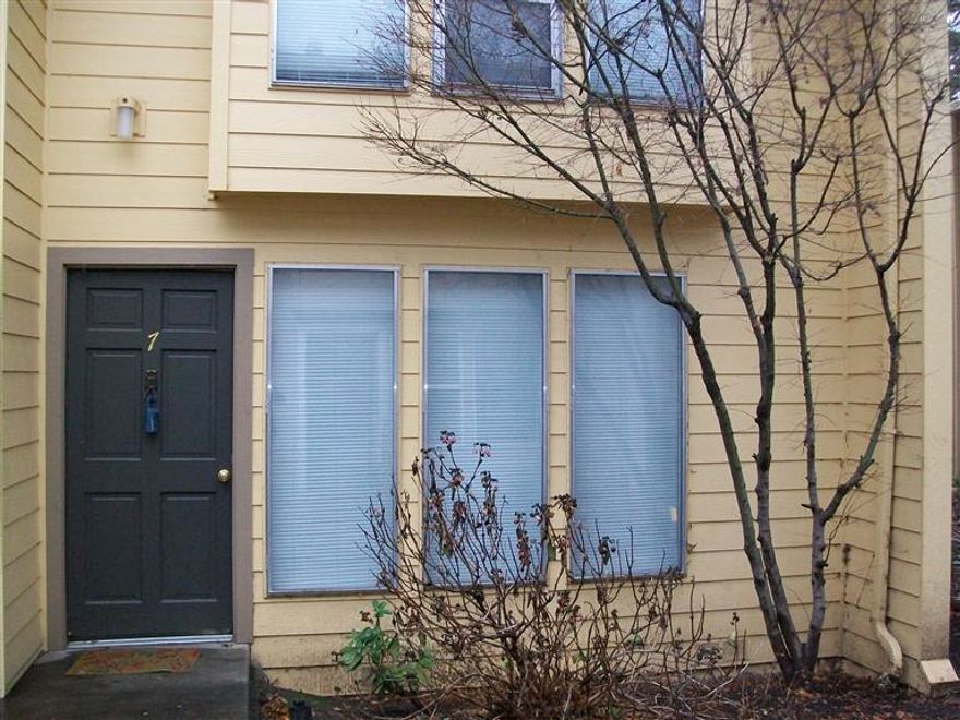 Cute and clean end unit at Coronado Village. Recently updated carpet and light fixtures. Great floor plan with bedrooms and full bath upstairs and half bath downstairs off of living room. This unit is move in ready! Small patio off the back as well as a residents pool. Great home or rental!