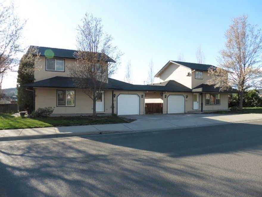 Great opportunity with 2 homes on one large lot in a quiet Eagle Point location. Each unit offers 3 bedrooms and 2 bathrooms with the master on the main level, large living rooms and wide open dining/kitchens. Each unit offers a 1 car attached garage and large back yards with patios. Each unit offers side gate access. Don't hesitate on this one!