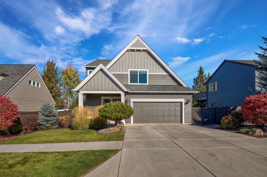 Incredible updates + designer finishes straight out of a magazine! Better than new and mountain views! You will fall in love with the exquisite attention to detail both inside and outside of the home. Walk into freshly tiled entry, beautiful shiplap and hardwood floors. Open great room floorplan; Kitchen features tile counters and backsplash along with stainless appliances, woodwrap bar, sink w/water filtration system and under cabinet lighting. Living room has custom floating shelves and cabinet. Sliding doors off dining to stunning outdoor spaces! Terraced paver patio, concrete fire pit, built-in benches, fountain, vegetable boxes, plum tree and trellis. Head upstairs to find gorgeously redone, vaulted, primary bedroom suite, 2 guest bedrooms (one is XL), and guest bathroom. ALL bathrooms, lighting and carpet new and modern. Upstairs laundry includes W/D & new shelving. Interior paint in 2019. Nest thermostat + Ring doorbell. Please see attached features list and the 3D walk through!