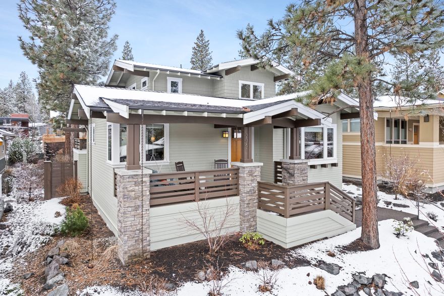 Beautiful custom quality craftsman home in the highly sought after Northwest Crossing neighborhood! Perfect west side location with easy access to downtown, trails, parks, shops, restaurants, & pubs, in the Galveston corridor and Northwest Crossing. Enjoy your morning coffee on the charming front porch swing. Fantastic floor plan with vaulted ceilings, wood beams and lots of windows that fill the home with natural light. This home was originally built as the builder's own home and has high-end features including wide plank, engineered hardwood floors, Hemlock doors & trim, custom metal surround gas fireplace, heated floor in primary bath, custom closet pkgs, 3 zone heating and more. Gourmet kitchen w/quartz counters, SS appliances and large dining area for entertaining. Fully fenced and landscaped yard with a private covered deck and patio. 13'6'' x15' bonus storage area under the home for all your toys. You won't want to miss this one!