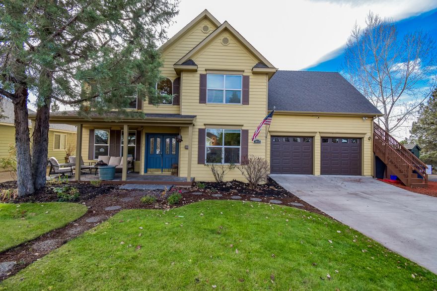 Exceptional home with so many sought after features located in a desirable area of Bend. Large lot, RV parking, a lot of flex space and a great environment to work from home.  The property has had a lot of improvements and updates like new paint inside. Large spaces and natural light throughout. Living areas to include a formal dining room, front office, great room, and bonus room/4th bedroom that could potentially be converted to an ADU. Enjoy mountain views from your expansive 4th bedroom/bonus room that also has a private entrance. This desirable home also includes a private loft that is approximately 250 sqft with a mini split. All the bedrooms have walk-in closets. You will love the vaulted primary bedroom with soaking tub, double vanity, and huge walk-in closet. Outside a gated RV parking space with electrical RV w/hookup. 1/4-acre lot with mature trees, garden area, fruit trees and play areas. Tower and slide included. Enjoy outside entertaining with the hot tub, gas stub for bb