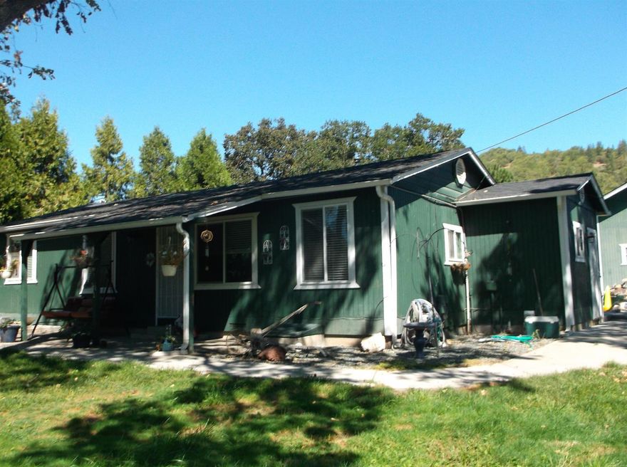 Cutest Mini Horse property you've ever seen on 2.18 acres, Black Top driveway through your Security Gate, Nicely maintained home to relax by your in ground Gunite Pool w waterfall. Separate Guess Quarters. 2 Car Garage w Shop, Refrigerated meat locker,14x14 concrete floor Gazebo, Extra 3 car garage, Extra shops, Fruit tree's, Kennel/Chicken Coop,2 Stalls,Hay Barn,Vinyl fencing n cross Fencing,Tack Room, Home Fire Alarm System, Stainless Steel n Oak Cabinets, Utility/Mud Room, Underground water lines, Master Bedroom w Gas Fireplace & So Much More