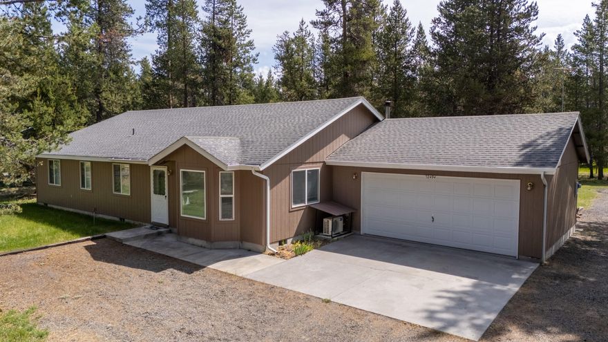 Come and see this pristine, move-in ready home! Located close to town on a paved road, this property is situated centrally to the outdoor recreational activities La Pine has to offer and is just a few minutes from Highway 97 for easy access to Sunriver and Bend's amenities. This 3 bedroom, 2 bathroom home provides 1,715 square feet of living space with large bedrooms, spacious laundry room, and an open kitchen and living space perfect for everyday life or entertaining. Other features include a covered patio, deck area, landscaping, attached double car garage, storage shed and small RV cover. This property has been used as a vacation home - there are lots of possibilities this lightly lived-in home has to offer!