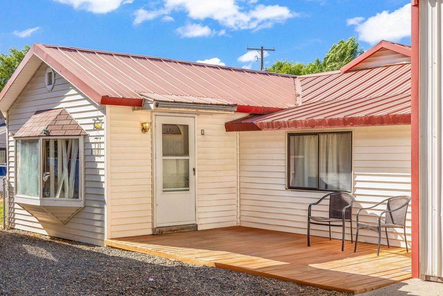 Charming 1942 2-bedroom, 1-bath cottage perfectly situated between Ochoco Creek and the scenic walking/biking path stretching across town. Enjoy the convenience of being near restaurants, breweries, shopping, schools and the hospital. The fully fenced lot offers privacy, a large yard with mature trees, and space to create your own outdoor retreat. A large 24x40 shop with 12ft eves provides ample storage or workspace, plus an RV plug for added flexibility. Whether you are looking for a cozy homebase, an investment, or a renovation project, this sweet cottage if full of potential. Bring your ideas and make it yours!