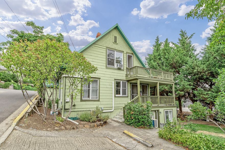 Vintage 4 plex in the heart of downtown Ashland. All units have ductless heat pumps, new windows, and cute kitchens. Three 1-bedroom units and one 2 bedroom unit all share a lovely shaded yard and easy proximity to coffee, restaurants, library, theatres and parks. This is the first time it's been on the market in many years!