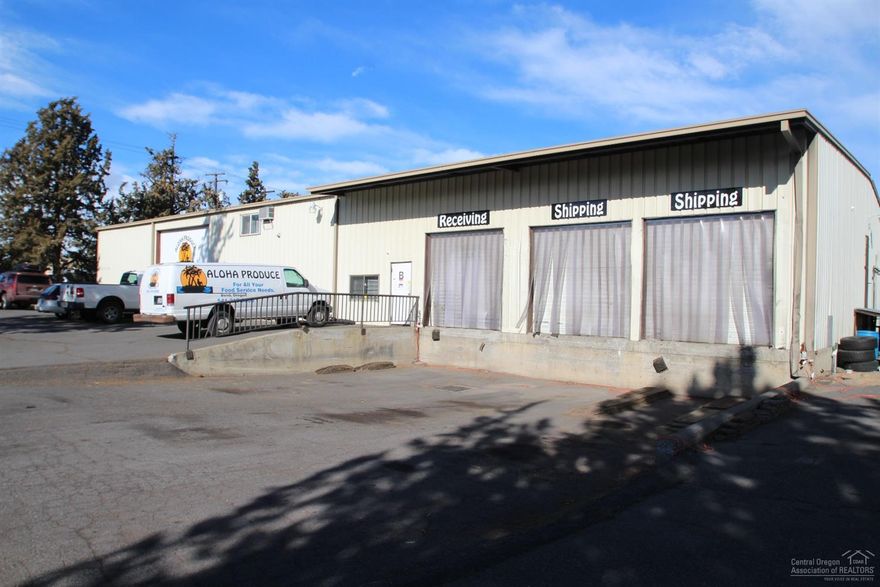 REDUCED PRICE!! 2 leased industrial buildings in most desirable industrial market in Bend! Tenants are on short term or MTM leases. Rents are substantially below market. 7.5% cap rate on proforma rents. Building 1 totals 10,000 square feet and is currently leased to one tenant. The building has 3 dock high doors and 2 grade level doors and 18' ceiling height. Includes small office space and three restrooms. Building 2 totals 3,360 square feet and consists of six small industrial bays.