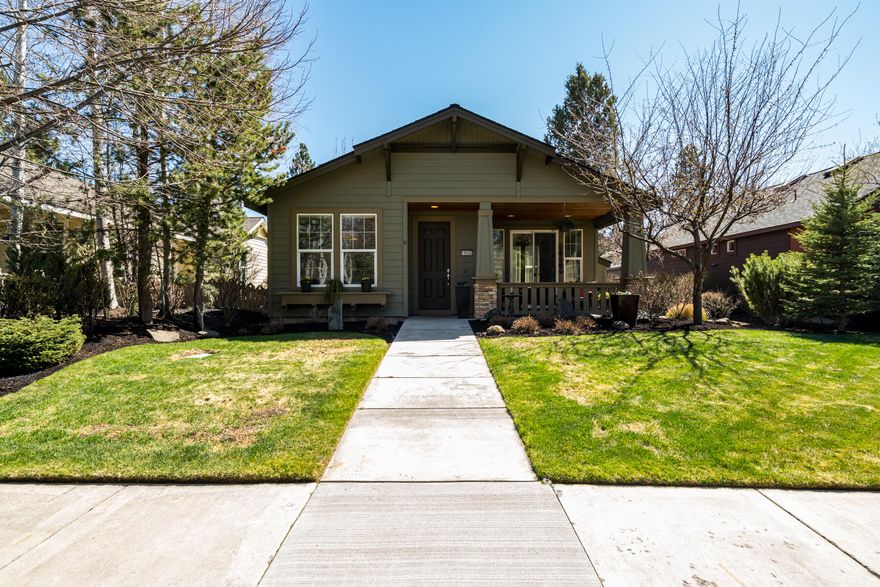 Impeccably maintained 3 bedroom, 3.5 bath, craftsman in the Parks at Broken Top. Open great room floor plan w/ amazing natural light features a cozy gas fireplace, vaulted ceilings that flows into the inviting kitchen w/ beautiful backsplash, breakfast bar, stainless appliances, pantry, & designated dining area. Spacious main level master suite w/ large walk in closet, double vanity, tile shower, plus much more. Exquisite bonus room/ADU above the garage w/ private bath & access from both the main home & a separate exterior entrance. Recent improvements include new roof installation, new flooring throughout, bathroom remodels, exterior paint, new furnace, hot tub, plus much more. Charming outdoor living is perfect for entertaining including private outdoor dining area, covered patio, & gorgeous landscaping. Welcoming community features include a seasonal pool, several parks, & sport court. Convenient westside location close to schools, trails, golf courses, shops, & restaurants.