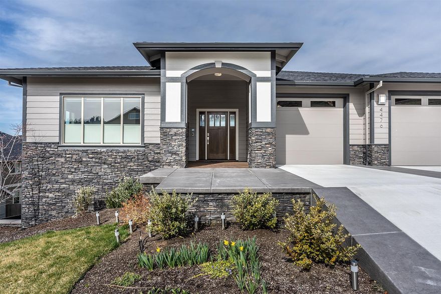 The impeccable attention to detail in this custom designed E. Medford home is undeniable. With beautiful LVP floors, custom cabinetry w/ soft close doors/drawers in the kitchen, you're sure to love the quality of workmanship. Kitchen w/stainless steel appliance suite, bright white quartz countertops & island with breakfast bar is stunning. Main level master suite has a large walk-in closet, spa-like master bath w/double vanity, soaking tub & large custom tile shower w/ double heads. Main level office is perfect for working from home, or as an additional bedroom w/ neighboring bathroom. Downstairs there are 2 additional bedrooms, full bathroom, family room & extra storage. Additional features include 3 car garage, dual zone thermostats, two covered 221 sqft decks w/upper level deck extended out for an entertaining space which could accommodate dinner parties for 20 plus! Downstairs has a large unfinished area that could be finished to provide an additional 800 sqft.