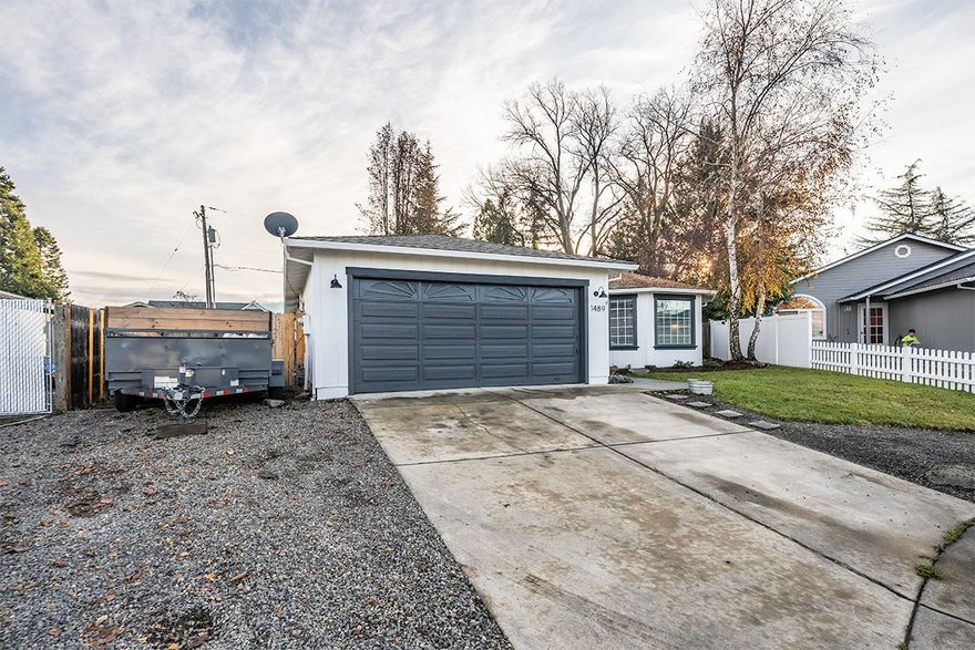 Welcome home to this amazing updated 3 bedroom 2 bath home! Contractor lives here and has done so many updates including floors, kitchen counters and back splash, cupboard doors, appliances, also include paint inside & out. Craftsman style window and door trim, enlarged the entry and added new window with shiplap! But wait.. there is an amazing covered patio with vaulted ceiling, 6 skylights, built in BBQ and fridge, and all the furniture, firepit, and tv stays!!! New range/oven in 2016, dishwasher in 2019, HW heater 2016, roof 2017, AC unit 2018. This sweet home won't last long! Don't miss out on this Pac Trent home with all the style you're looking for and in a cul-de-sac like setting. U shaped street and close to schools, shopping, golf and minutes to Jacksonville! RV parking too!