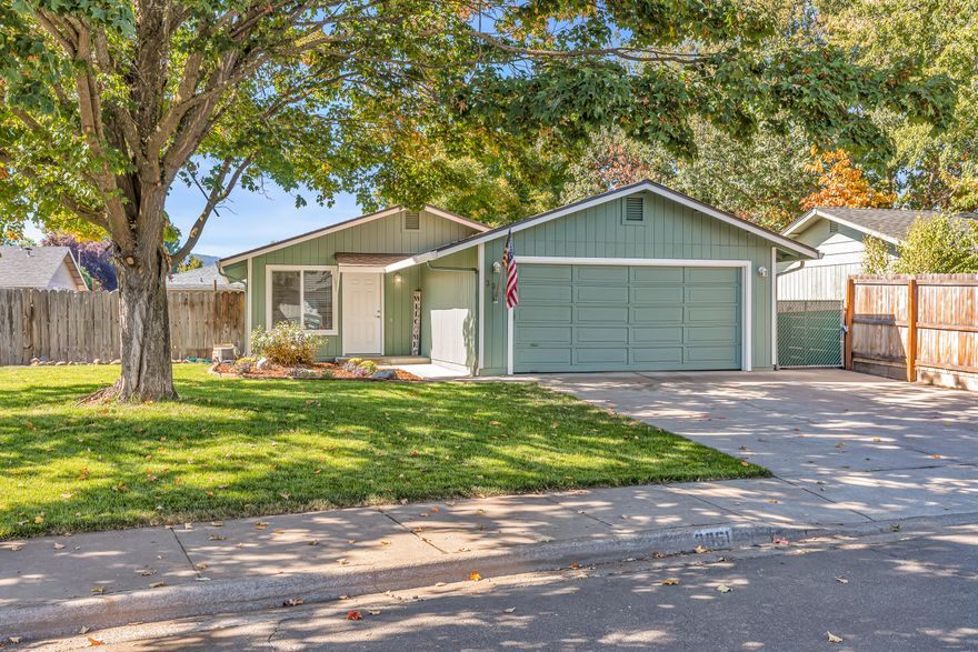 Completely updated, move in ready home at a great price! This 3-bedroom home features new laminate hard wood flooring in the main living space and new carpet in the bedrooms. Fresh paint updated light fixtures, new doors and hardware throughout make this home light and bright! The kitchen boasts new granite counters along with a new single bowl sink and faucet and new SS appliances. Rest easy with new energy efficient windows, newer roof with a transferable warranty and newer exterior paint. The large, covered patio and generous sized backyard is a perfect place for entertaining. Buyer is aware the Seller will be completing a 1031 exchange.