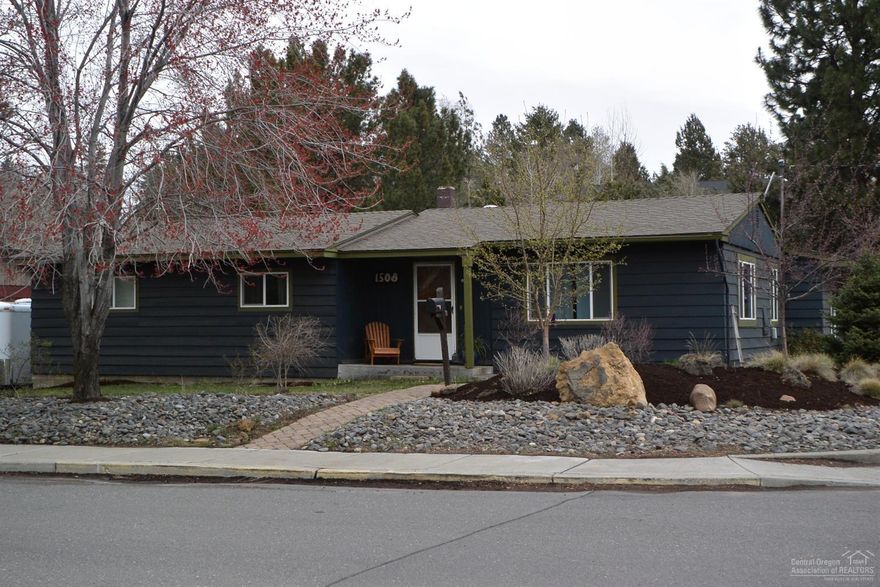 1950's Mid-century classic on a 0.17 acre corner lot in Bend's Midtown. The main level is 1528 sqft with a spacious living room in an open floor plan and newly finished wood floors. Fenced in back yard with paver patio and raised garden beds. Single car garage, carport, RV & boat parking. Head down to The Pow Wow room bar (a piece of Bend history dating back to the late 60's) in the finished 456 sqft portion of basement. Sauna, wine room & work shop in the basement as well.