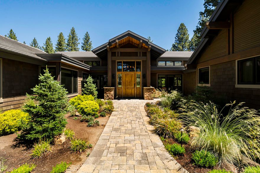Discover the essence of luxury in Broken Top, a private gated community in Bend. This 3,238 sq ft single-story home on a 0.51-acre lot overlooks the 4th hole of Broken
Top Golf Course. Built in 2017 by Norman Building & Design, the casual elegance design features 3 bedrooms, 3 full baths, 2 half-baths, wide-plank white stained oak
floors, beamed ceilings, & woodclad windows. High-quality custom cabinets, hardware, millwork, & tile throughout. Includes a natural stone gas fireplace. Chef's kitchen
boasts Thermador appliances, oversized gas cooktop, island, & wine bar. Enjoy the partially covered landscaped patio with pavers, fire pit, & serene views. 3-car oversized
garage with epoxy-coated floor. Community amenities include a clubhouse, fitness center, pool & more. This upscale oasis is located just minutes from world-class
outdoor recreation and fine dining.Broken Top Golf Club & social membership is available for homeowners. Sale includes furnishings, household items, & g-carts