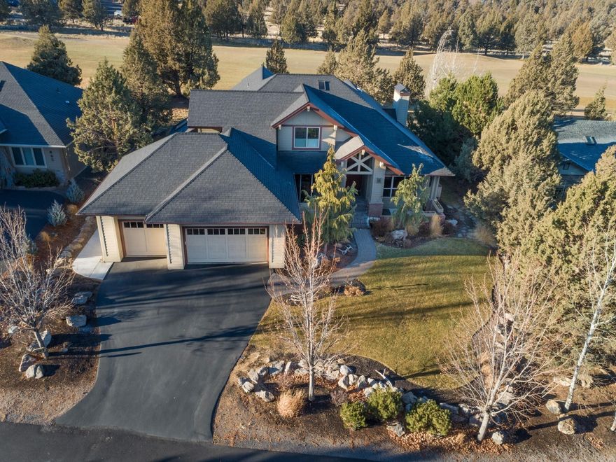 Beautiful Custom Home. On the Golf Course at Eagle Crest, with Cascade Mountain Views. 3,718 Sq Ft 4 Bedrooms, 3.5 Baths. Incredible Kitchen for the Chef in you, Great for entertaining! Custom Built-Ins, Sub Zero refrigerator and freezer, one of each. Under cab lighting, custom cabinets. Wine refrigerator. Gas cooktop (propane), Large Pantry. Very Open floor plan, gorgeous Custom Fireplace in Great Room. Wood Floors on main level. Slate entry. Master on Main with Large walk-in Shower, travertine floors.  Large walk-in Closet. Central Vac System. Wired for sound/speakers in ceiling. Skylights, Custom Window treatments Plantation shutters and Hunter Douglas remote controlled Blinds. Wonderful Laundry Room, Large with plenty of storage. Shop in Garage that is a Great Asset, with its own vacuum system. Large Paver Patio with Pergola cover. Front Court yard with Water feature. Eagle Crest at its Finest!! Enjoy all the Amenities, Golf, Tennis Indoor/Outdoor, Swimming, Hiking/Biking.