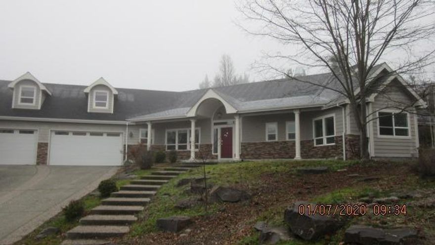 Stunning views, large .52 acre lot. Beautiful 4 bedroom, 3 1/2 bathrooms, home with large yard, water feature, & in ground pool. All one level. Private driveway. 3448 sq.ft.plus bonus room above garage.