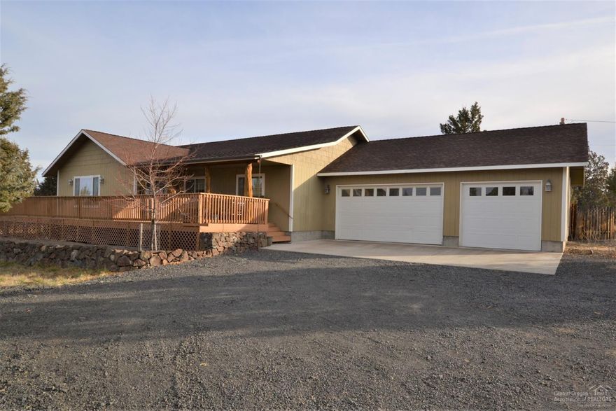 Built in 2007, this 3 bed, 2 bath single level home is ready for its new owner! The spacious living room features a corner propane fireplace and plenty of space to entertain. The kitchen includes all appliances and boasts custom cabinetry, island/breakfast bar, pantry and a formal dining area with built-ins. The master has a large walk-in closet and private bath with double vanity and walk-in shower. There are 2 generous sized guest bedrooms and a large laundry room with washer and dryer also included. Other features include a private well, electric forced air throughout, central vacuum, large finished 3 car garage with workbench, RV parking and a huge wrap around deck! If you are looking for a private setting in the country, this just might be it!