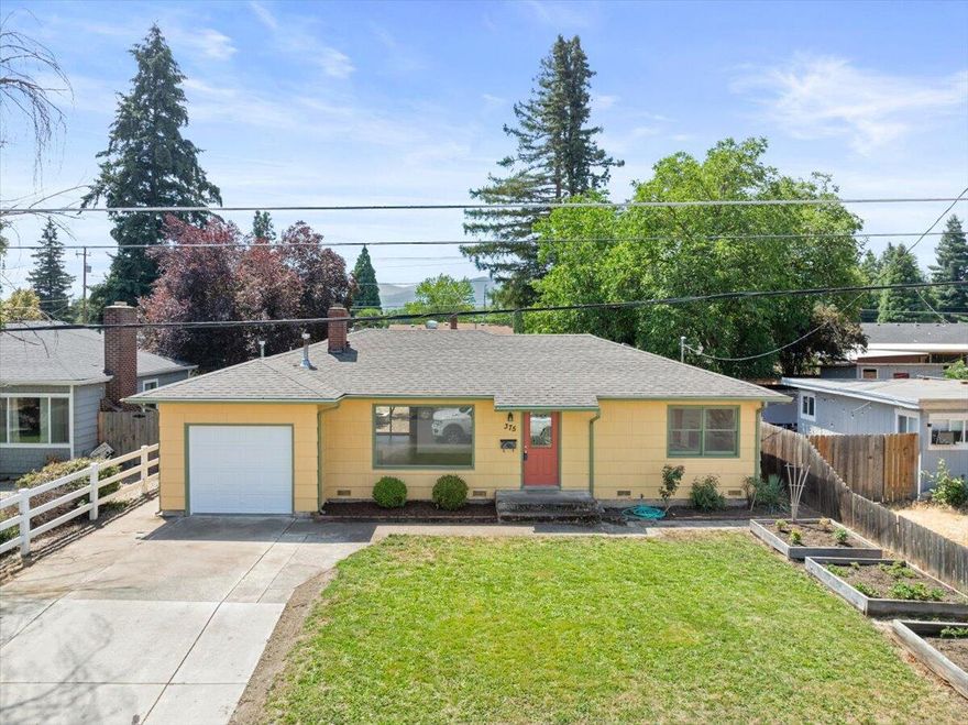 Wonderfully updated, charming home in southwest Medford in a peaceful neighborhood, just a block away from Fichtner Park! Recently completed upgrades include New LVP flooring throughout the home, the bathroom has a new vanity, sink, faucet, & hard surface, brand new exterior paint on the front & back of the home, & new interior paint throughout including large wood baseboards. The brick fireplace has also been repainted! Each bedroom is nicely sized. The kitchen includes all black appliances (including refrigerator), plenty of oak cabinets, & newer countertops. The spacious backyard is fully fenced & features a fantastic area covered in wood chips, perfect for outdoor activities, gardening, or entertaining guests! The front of the property has green grass, adorable planter boxes & a single-car garage. Both washer and dryer are included. A perfect home for an investor or first-time homebuyer! Bring your clients today!