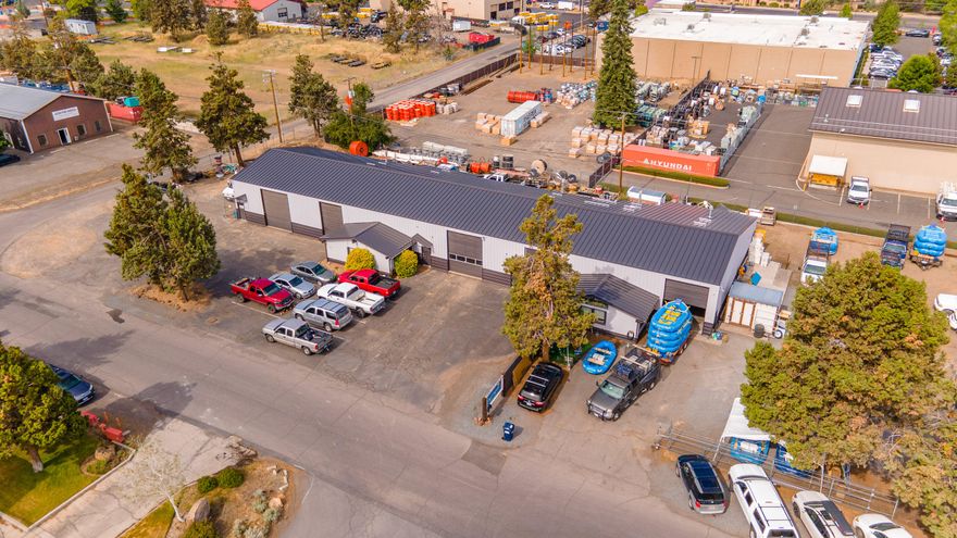 Fully leased industrial building.  3 great tenants all on NNN leases.  5.04% cap rate on in place income with great upside potential.  Well located with great connectivity to Bend Parkway and Business Hwy 97 near Tesla, Harley Davidson, TDS, and others.
Recent improvements include a new roof and exterior paint in 2019.  Property features two large fenced yard areas utilized by two of the tenants.
Professional management in place.