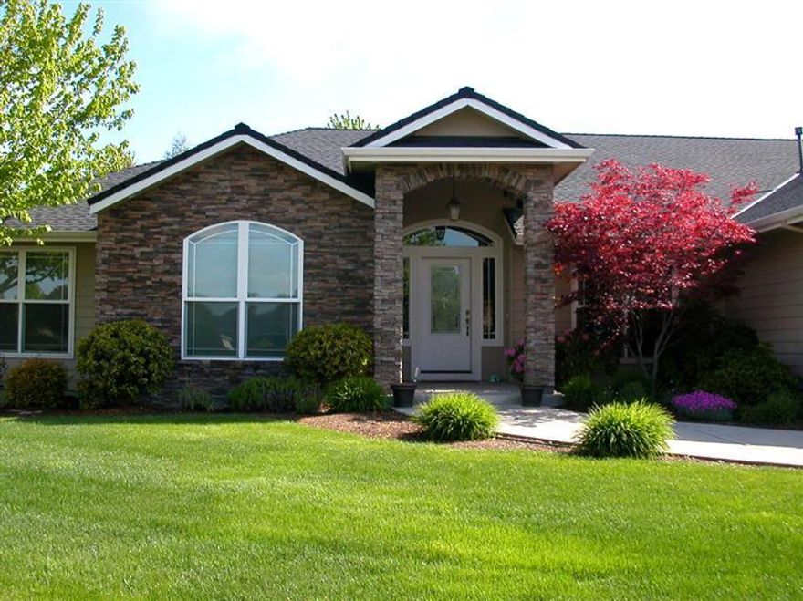 First time on the market! Beautifully maintained 3-bedroom/2-bath single-story home built in 2002 on oversized .30-acre lot in Eagle Point Golf Community and less than 1/4 mile from the 5th hole of the Eagle Point Golf Course. Large kitchen with custom cabinets, Jenn-Air dual-fuel range, granite slab counters, and walk-in pantry. This custom-built home features an open floor plan with vaulted ceiling in the large living room with vaulted ceiling, separate dining room, and plant shelves. Custom hardwood flooring in kitchen, breakfast room, and hallway. The master suite features coffered ceiling with up-lighting, a master bath with separate shower and jetted tub, 2 sinks, and walk-in closet. The private back yard features a large covered patio and mature landscaping. This is an exceptional property inside and out and will not disappoint.