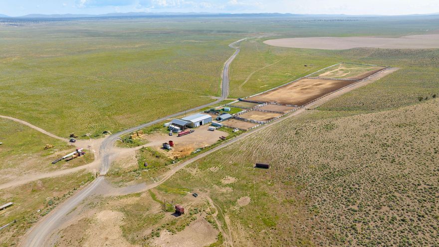 Located 35 miles east of Bend, Oregon, this ranch presents a remarkable opportunity with substantial potential. Encompassing an impressive 93,000 acres in Central Oregon, this cattle operation offers a wide range of advantages to a prospective new operator. Featuring 7,284 acres of deeded land, serving as the operational base, 29,930 acre BLM grazing permit with a capacity of 2,326 AUMs and USFS permit for 55,967 acres, allowing for the grazing of 600 pairs from May 15th to Sept 30th. The contiguous nature of the deeded acres and grazing allotments streamlines operations, offering convenience and efficiency. Improvements on the ranch include a feedlot with 1,500 feet of feed bunk, sweep tub, squeeze chute, truck loading ramp, hay shed, scales, remodeled shop, updated 2 bedroom house, and 2 new pivots, providing irrigation for approximately 300± acres of newly developed farmland. These productive hay grounds serve as a sufficient and excellent hay base for an efficient cattle operation