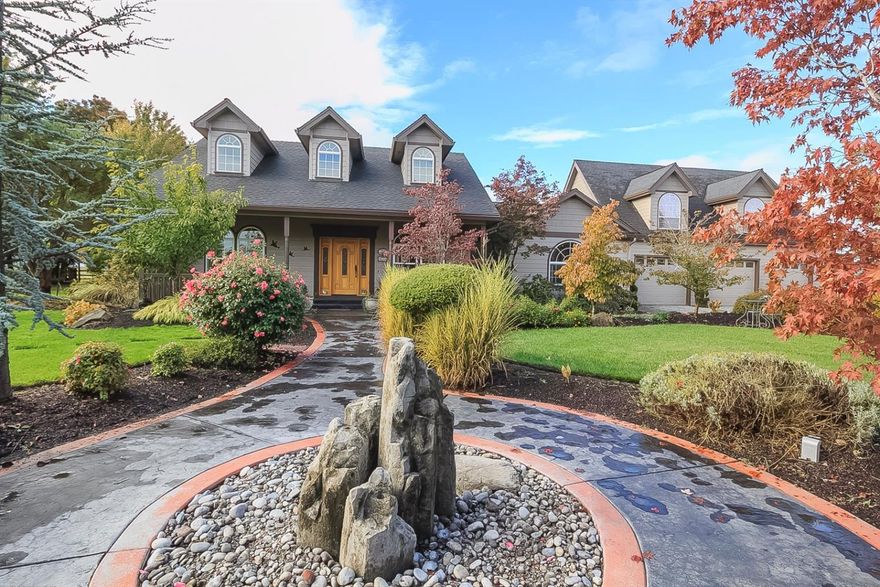 For the Gentelman farmer this is the one. 5 flooded irrigated acres with a beautiful home that is 3 bedrooms, 2 baths with 1654 square feet in the main home and 728 square feet in the finished bonus room above the 3 car garage. Home was built in 2003 with beautiful travertine tile throughout , coffered ceiling and granite counters. The finished bonus room above garage has tile floors a wet bar, office , bathroom and a guest room. The home sits on a beautiful landscaped yard with stamped concrete pathways, covered decks and views to die for. There is a barn with stalls and covered garage area for large machinery like tractors, backhoes, ect. also a shop for all your hobbies. This home and land is just spectacular!!!!