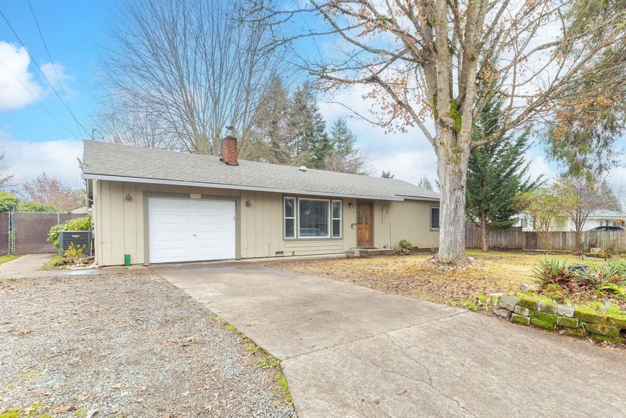 Clean up and fix up will be done by 12.29 and can view this at that time.   Pictures on 12.30. 
Fabulous starter home or would be great investment property.    1000s below others in the area!
Lovely well maintained home in great neighborhood of Grants Pass.   Due to lengthy illness and seller's passing there is some deferred landscaping and TLC needed to be done on this oversized , almost 1/4 acre lot but well maintained with lots of upgrades.   A very nice primary suite was added and along with dining area overlooks large trex deck, spa and huge yard with water feature.   Spacious bedrooms and closets; living room has wood burning fireplace.   Oversized one car garage with lots of storage on shelves and attic.   Huge laundry with more storage and laundry tub as well.   This home is ready for its next occupants so bring your gardening tools and make it lovely as it once stood.   Recently painted with NO VOC paint for allergies; roof approx 2014; HVAC under one year old.