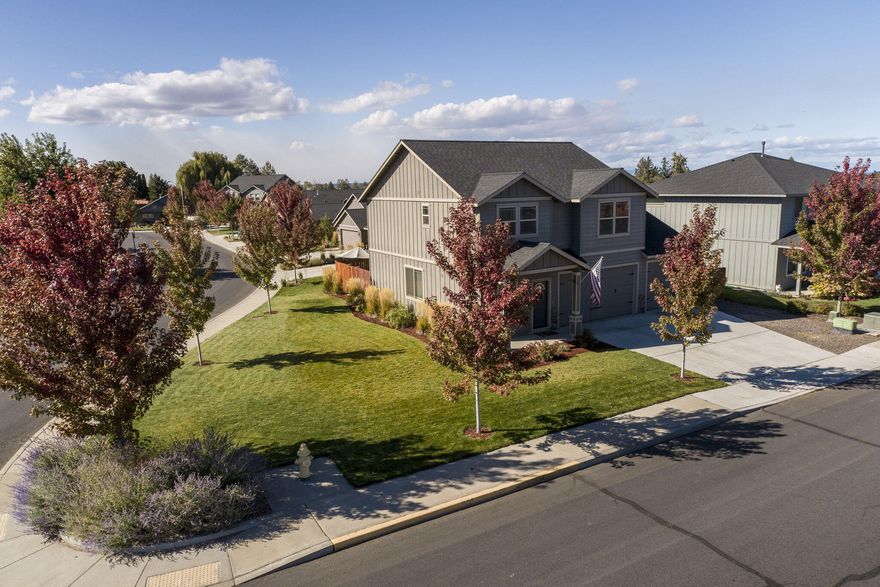 Well-maintained 1,937 sq.ft. home in quiet NW Redmond neighborhood. Main level features a great room with gas fireplace and barn wood accents, dining room, half bath, and kitchen with knotty alder cabinets, quartz slab counters, stainless steel appliances including gas stove, corner pantry with excellent storage, and breakfast bar. Upstairs boasts 3 bedrooms, 2 full baths, laundry area, and bonus loft. Large corner lot, landscaped with sprinklers, oversized back patio, and fully fenced with double gate for RV/trailer parking. Triple car garage. Must see, call today!