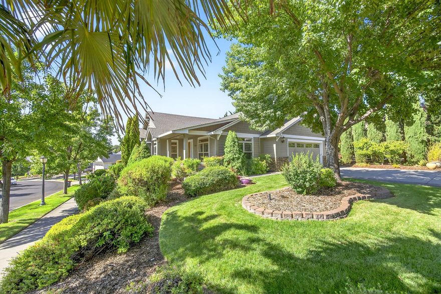 Single level 3 bedroom 2.5 baths with over 2400 sq ft.  Corner lot with views and  beautiful mature landscaping.  Immaculate condition with open and bright floorplan.  Dining, breakfast nook, office/den, plus large primary bedroom.  Easy care yard, large deck for entertaining, roomy front porch and more!  So many extra's in this wonderful Summerfield home.