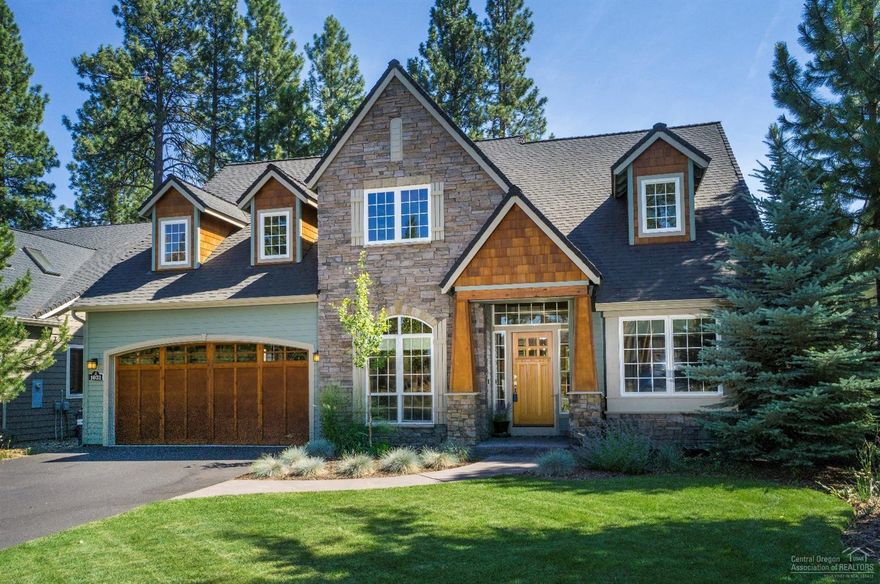 Classy 4 bedroom, 2.5 bath home on Whychus Creek! Close and within walking distance to Elementary School and downtown. Large great room featuring vaulted ceilings, propane fireplace, large windows capturing views. Chef's kitchen features stainless steel appliances, granite countertops, eating bar, formal dining room with china cabinet. Main level master overlooking creek, den/office with bookshelf unit could be 4th bedroom. Upstairs has large bonus room with wet bar, hobby room and two spacious bedrooms.