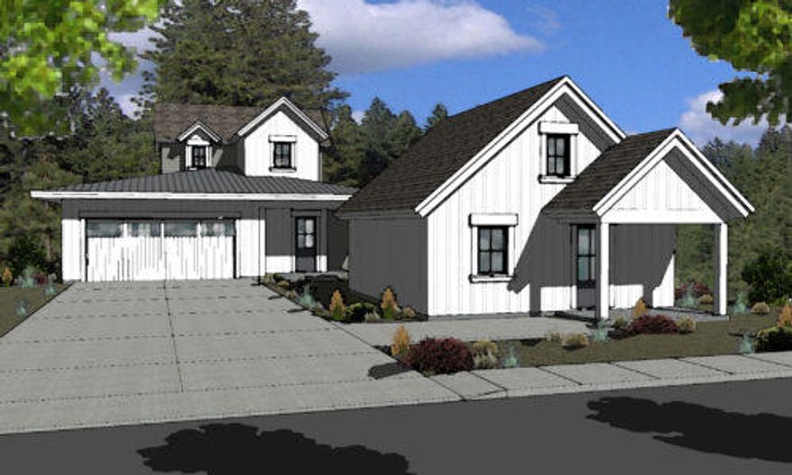 This modern farmhouse is a two-story model and ADU. The Cascade is a large, open floor plan with views of the natural landscaping. The first floor features the River Room, a combined kitchen, dining and living area that is great for entertaining. The Master Suite completes the first floor and includes a private and spacious bedroom, bath and walk-in closet. On the second floor, two additional bedrooms with a shared bath and an open loft area offer additional living space for family and guests. Wood floors, quartz counter tops throughout, stainless steel appliance package including refrigerator, high efficiency mini-split heating and cooling, and an oversized 2 car garage, this home has all the features one comes to expect from Curtis Homes. The Cascade Option Accessory Dwelling Unit boasts the same quality features and finishes of the primary home. This fantastic new development on Bend's highly sought-after west side, The Outcrop will be a fabulous place to call home!