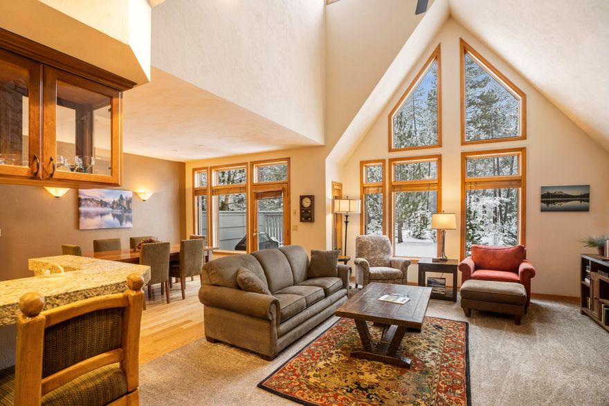 TH# 18 - B -- 10% (5 Week) Deeded ownership in this large beautifully decorated and furnished townhome.  
Townhome #18 had a full interior refurbishment in March 2022.  The home has new carpet, hard wood floors, furniture, beds, bedding and it also has a new furnace, water heater and A/C unit.  

This home has a private back patio facing Sunriver open common area- the home is also very close to the walking/bike path, about a 5-7 minute walk to the Village at Sunriver.   
StoneRidge has a clubhouse with a pool, workout room, Jacuzzi/hot tub, steam room and sauna. Tennis courts and bikes available. A professional management team is onsite to assist with any needs owners may have. This home is a rental option home and you can exchange weeks through RCI.