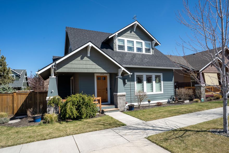 Are you tired of spending so much time and money on yard maintenance? Are you ready to slow down and actually enjoy your home instead of working on it day in and day out? Are you ready for a hot tub? Solar powered backup generator to offset some of your power bills? Then look no further! This beautiful, low maintenance home has all that and more. Artificial turf in the side yard and in the dog run off the garage for easy cleanup, covered side and front porch has a gate so the yard is completely fenced for your pup or kids. The home offers light and bright living,  main level powder bath, one of two laundry spaces, along with a beautiful kitchen boasting wood cabinets, granite slab tops, gas range and stainless appliances. The primary is on the main with a walk in closet, double vanity w/ granite tops and a step in shower. Upstairs you'll find the guest beds sharing a Jack & Jill bath, a second laundry room, as well as a spacious bonus room complete with a pool table. Welcome Home!