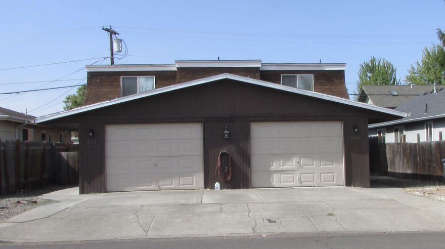 523 & 525 Mary Street. Clean and spacious duplex. Each 2-story unit is 1290 sq. ft. with 2 bedrooms, 1.5-baths, laundry room, garage w/ opener, covered patio, and fenced area with access to the alley. Conveniently located in East Medford on a residential street close to schools, medical, shopping, restaurants, and public transportation.  Easy care landscaping. Check out this amazing property!